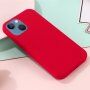 Husă de protecție din silicon cu suport de încărcare MagSafe pentru iPhone 13 mini - roșu