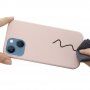 Husă de protecție din silicon cu suport de încărcare MagSafe pentru iPhone 13 mini - oldpink