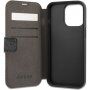 Guess 4G Printed Stripe carcasă flip pentru iPhone 13 Pro - gri