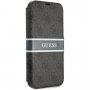 Guess 4G Printed Stripe carcasă flip pentru iPhone 13 Pro Max - gri