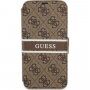 Guess 4G Printed Stripe carcasă flip pentru iPhone 13 Pro Max - maro
