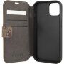 Guess 4G Metal Logo carcasă flip pentru iPhone 13 mini - maro