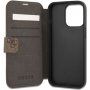 Guess 4G Metal Logo carcasă flip pentru iPhone 13 Pro Max - maro
