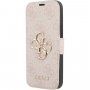 Guess 4G Metal Logo carcasă flip pentru iPhone 13 mini - roz