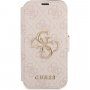 Guess 4G Metal Logo carcasă flip pentru iPhone 13 mini - roz
