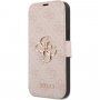 Guess 4G Metal Logo carcasă flip pentru iPhone 13 Pro Max - roz