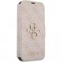 Guess 4G Metal Logo carcasă flip pentru iPhone 13 Pro Max - roz