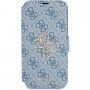 Guess 4G Metal Logo carcasă flip pentru iPhone 13 mini - albastru
