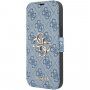 Guess 4G Metal Logo carcasă flip pentru iPhone 13 Pro Max - albastru