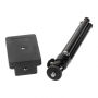 Stativ universal, cu suport şi picioare telescopice, pentru iPhone - negru