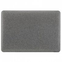 Husă sclipitoare cu partea de jos neagră pentru MacBook Pro 15" (A1398) - gri