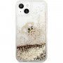 Guess Big 4G Liquid Glitter Gold husă pentru iPhone 13 mini - auriu