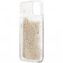 Guess Big 4G Liquid Glitter Gold husă pentru iPhone 13 mini - auriu
