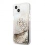 Guess Big 4G Liquid Glitter Gold husă pentru iPhone 13 mini - auriu