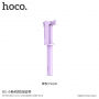 Băţ selfie HOCO, cu declanşator cu fir, pentru Apple iPhone - max 71cm - violet