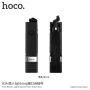 Băţ selfie HOCO, cu declanşator cu fir cu conector lightning, pentru Apple iPhone - max 65cm - negru
