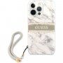 Guess Marble Stripe husă pentru iPhone 13 Pro Max - gri