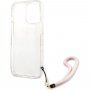 Guess Marble Stripe husă pentru iPhone 13 Pro Max - roz