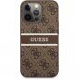 Guess 4G Printed Stripe husă pentru iPhone 13 Pro Max - maro