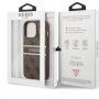Guess 4G Printed Stripe husă pentru iPhone 13 Pro Max - maro