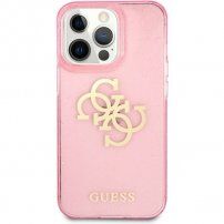 Guess Big 4G Full Glitter husă pentru iPhone 13 Pro Max - roz