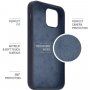FIXED Flow husă din silicon pentru iPhone 13 Pro - albastru