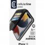 Cellularline Book Agenda 2 carcasă flip pentru iPhone 13 - negru