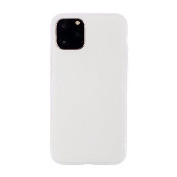 Carcasă din plastic moale pentru iPhone 13 mini - alb