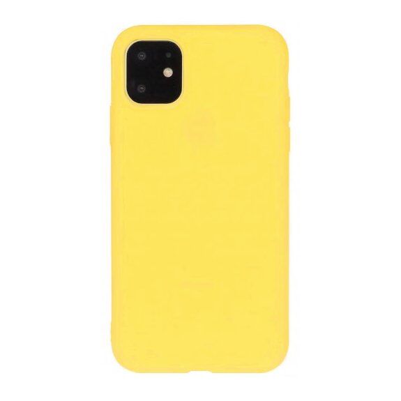 Carcasă din plastic moale pentru iPhone 13 mini - galben