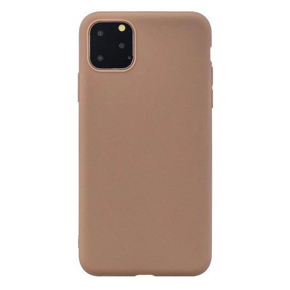 Carcasă din plastic moale pentru iPhone 13 mini - maro