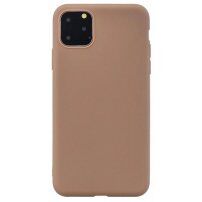Carcasă din plastic moale pentru iPhone 13 Pro Max - maro