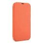 Carcasă tip portofel din silicon și piele PU pentru iPhone 13 mini - portocaliu
