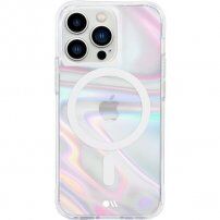 Case Mate Soap Bubble husă holografică cu MagSafe pentru iPhone 13 Pro - transparent