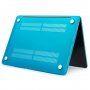 Husă transparent mată pentru MacBook Pro 16" (A2485 / A2780 / A2991 / A3186 / A3403) - albastru