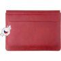 FIXED Oxford husă din piele pentru MacBook Pro 14" (A2442 / A2779 / A2918 / A2992 / A3112 / A3185 / A3401) - roşu