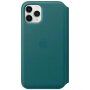 Husă originală Apple Folio din piele pentru iPhone 11 Pro - kingfisher turquoise