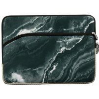 Servietă din neopren, pentru iPad până la 13" / MacBook până la 14" - marmură neagră