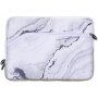 Servietă din neopren, pentru iPad până la 13" / MacBook până la 14" - marmură albă