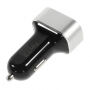 Încărcător auto performant (5.1A) iFans, cu trei porturi USB, pentru Apple iPhone / iPad / iPod - negru-argintiu