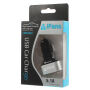 Încărcător auto performant (5.1A) iFans, cu trei porturi USB, pentru Apple iPhone / iPad / iPod - negru-argintiu