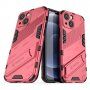 Husă de protecție durabilă cu stand pentru iPhone 13 mini - roz