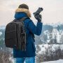PULUZ rucsac impermeabil cu husă împotriva ploii pentru iPad / MacBook până la 15" - negru