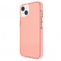 Husă de protecție transparentă cu model de cruci pentru iPhone 13 mini - roz