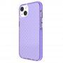 Husă de protecție transparentă cu model de cruci pentru iPhone 13 mini - violet