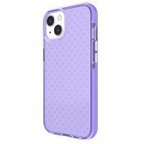 Husă de protecție transparentă cu model de cruci pentru iPhone 13 mini - violet