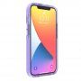 Husă de protecție transparentă cu model de cruci pentru iPhone 13 mini - violet