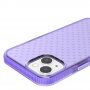 Husă de protecție transparentă cu model de cruci pentru iPhone 13 mini - violet