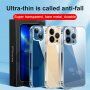 Husă ultra subțire cu partea din spate din sticlă pentru iPhone 13 Pro - transparent
