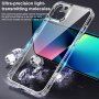 Husă ultra subțire cu partea din spate din sticlă pentru iPhone 13 Pro - transparent
