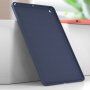 MUTURAL husa din silicon mat pentru iPad 10,2" (2019-2021) - albastru închis